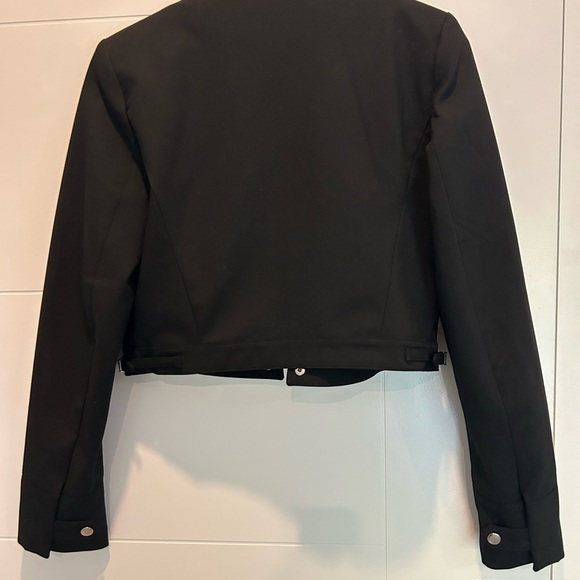 Zara Cropped Black Women's Jacket - Picture 3 of 3